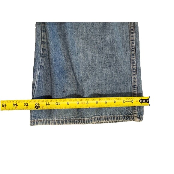 VINTAGE PlushBottoms Denim Jeans Flare Leg 70's Mod Boho FLAW - Picture 10 of 10